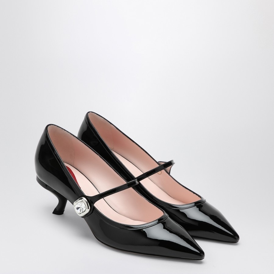 美品 Roger Vivier エナメル バックル パテント パンプス36 美品 Roger Vivier エナメル バックル パテント パンプス36