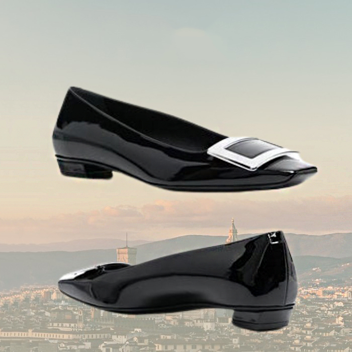 関税送料無料】Roger Vivier Ballerina Belle Vivier In Pelle